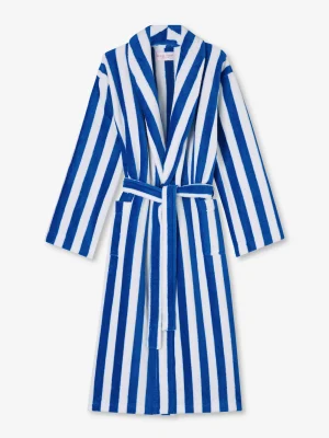 Derek Rose Bathrobes|View All>Bathrobe Blue