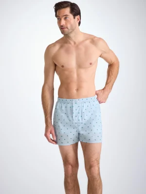 Derek Rose Boxer Shorts|View All>Classic Fit Boxers Light Blue