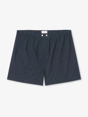 Derek Rose Boxer Shorts|View All>Classic Fit Boxers Navy Blue