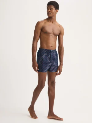 Derek Rose Boxer Shorts|View All>Classic Fit Boxers Navy Blue