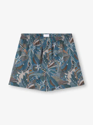 Derek Rose Boxer Shorts|View All>Classic Fit Boxers Blue Multi