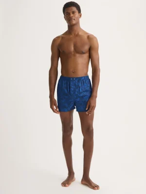 Derek Rose Boxer Shorts|View All>Classic Fit Boxers Navy Blue