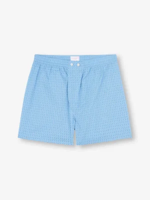 Derek Rose Boxer Shorts|View All>Classic Fit Boxers Light Blue