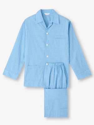 Derek Rose Lightweight Pyjamas|View All>Classic Fit Pyjamas Light Blue