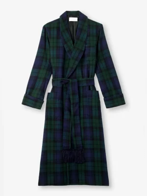 Derek Rose Gowns & Robes|View All>Dressing Gown Navy Blue