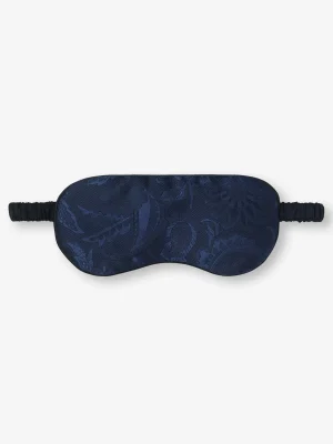 Derek Rose Eye Masks|View All>Eye Mask Navy Blue