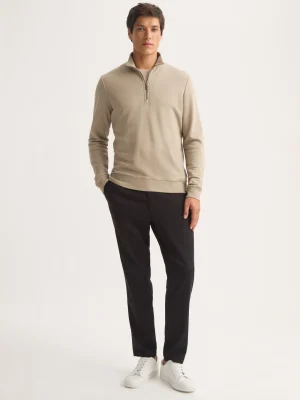 Derek Rose T-Shirt & Tops|View All>Half-Zip Pullover Taupe