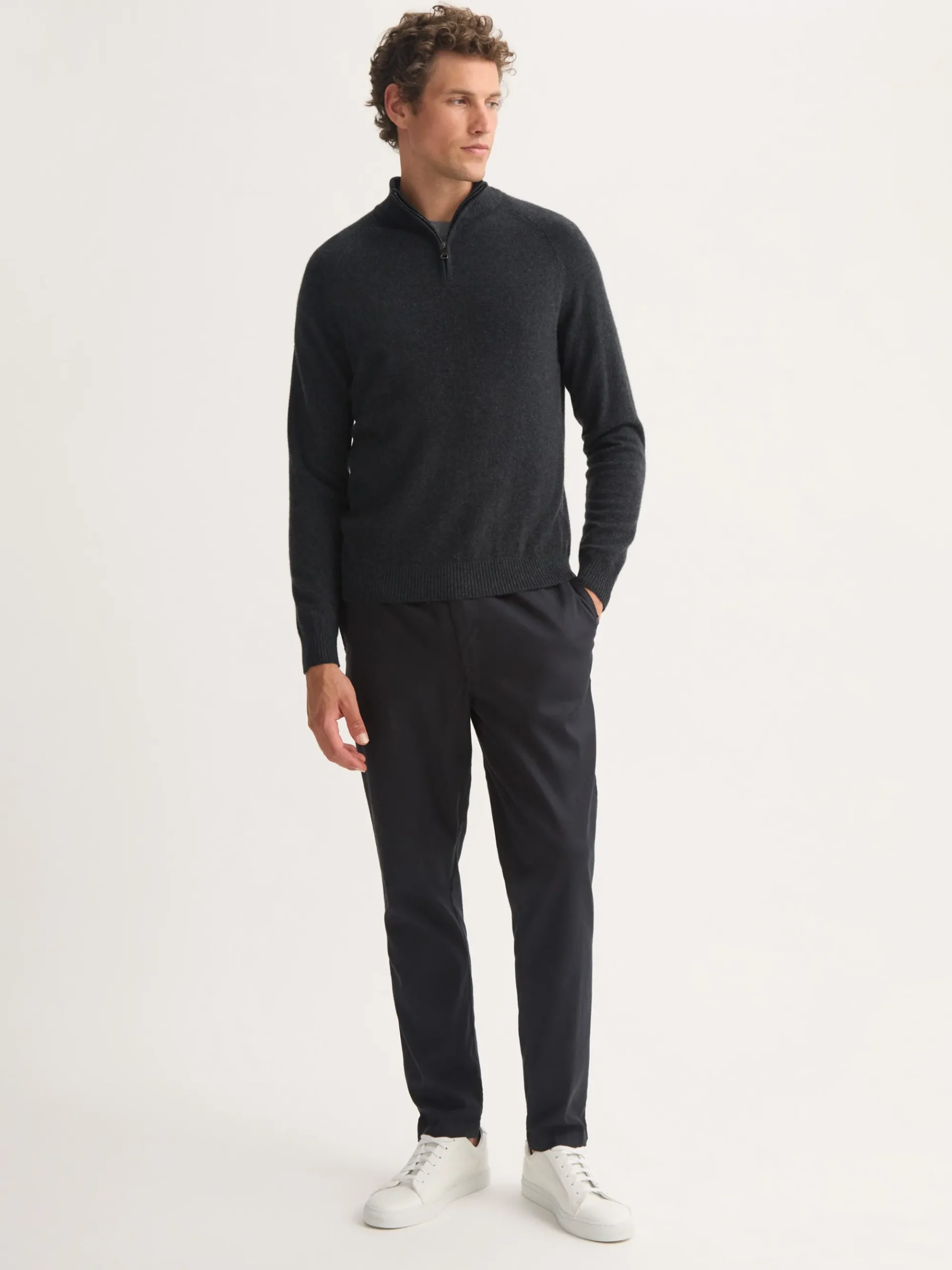 half-zip-sweater-RJXLkTfK-1.webp Derek Rose Sweaters|View All>Half-Zip Sweater Charcoal