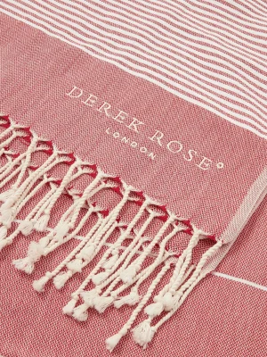 Derek Rose Resort Wear|View All>Hammam Towel Red