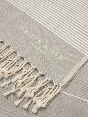 Derek Rose View All|View All>Hammam Towel Silver