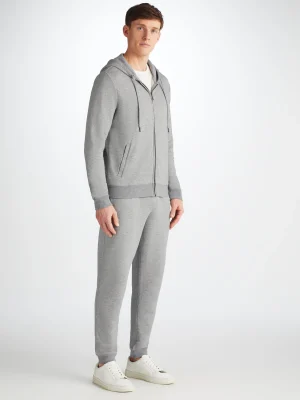 Derek Rose Sets|View All>Hoodie And Sweatpants Set Silver