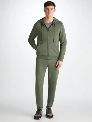 Derek Rose Sets|View All>Hoodie And Sweatpants Set Soft Green