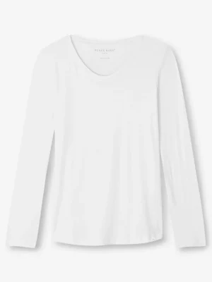 Derek Rose Long Sleeve T-Shirts|View All>Long Sleeve T-Shirt White