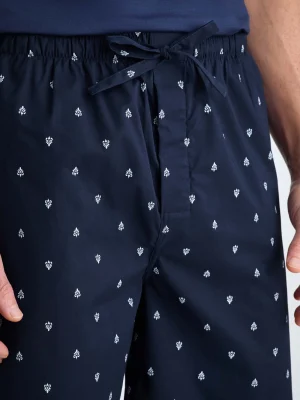 Derek Rose Lounge Trousers & Shorts|View All>Lounge Shorts Navy Blue
