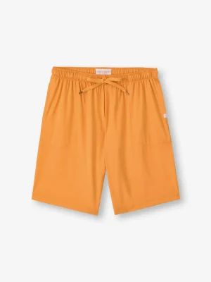 Derek Rose Lounge Trousers & Shorts|View All>Lounge Shorts Apricot