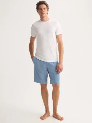 Derek Rose Lounge Trousers & Shorts|View All>Lounge Shorts Storm Blue