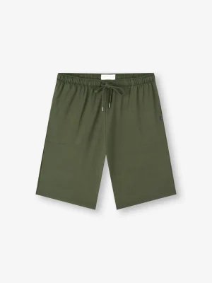 Derek Rose Lounge Trousers & Shorts|View All>Lounge Shorts Evergreen