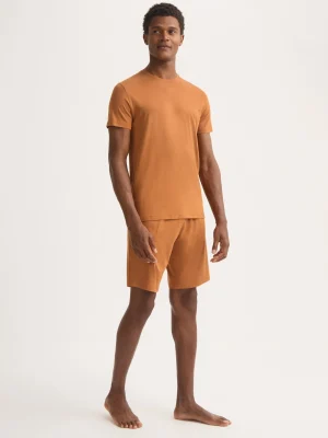 Derek Rose Lounge Trousers & Shorts|View All>Lounge Shorts Brick