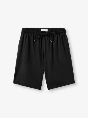 Derek Rose Lounge Trousers & Shorts|View All>Lounge Shorts Black