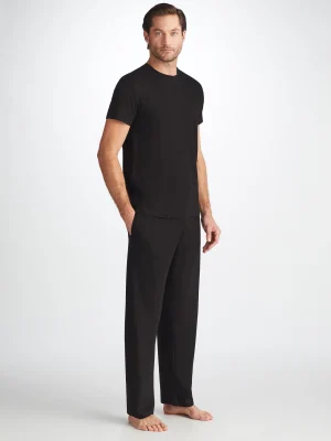 Derek Rose Lounge Trousers & Shorts|View All>Lounge Trousers Black