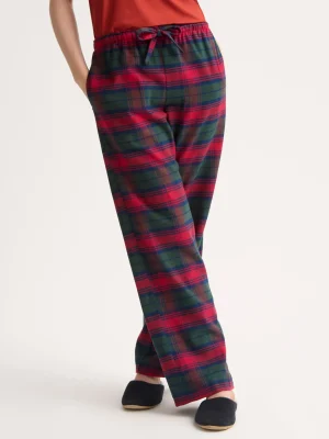 Derek Rose Lounge Trousers & Shorts|View All>Lounge Trousers Burgundy Red & Green