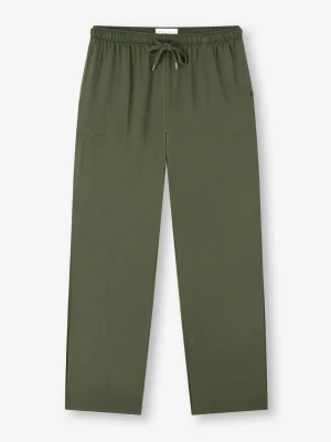 Derek Rose Lounge Trousers & Shorts|View All>Lounge Trousers Evergreen