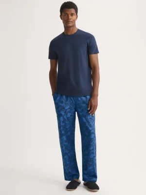 Derek Rose Lounge Trousers & Shorts|View All>Lounge Trousers Navy Blue