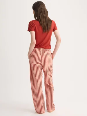 Derek Rose Lounge Trousers & Shorts|View All>Lounge Trousers Red & Peach