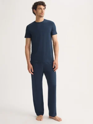 Derek Rose Lounge Trousers & Shorts|View All>Lounge Trousers Navy Blue