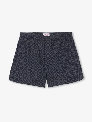 Derek Rose Boxer Shorts|View All>Modern Fit Boxers Navy Blue