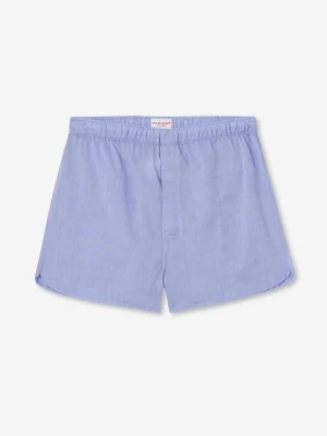 Derek Rose Boxer Shorts|View All>Modern Fit Boxers Mid Blue
