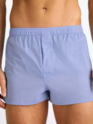 Derek Rose Boxer Shorts|View All>Modern Fit Boxers Mid Blue