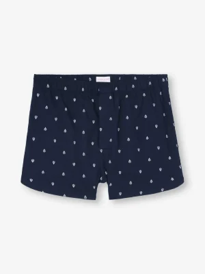 Derek Rose Boxer Shorts|View All>Modern Fit Boxers Navy Blue