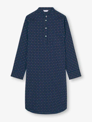 Derek Rose View All|Sleep & Lounge>Nightshirt Navy Blue