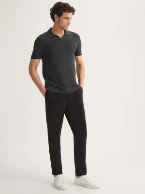 Derek Rose Resort Wear|View All>Polo Shirt Charcoal Grey