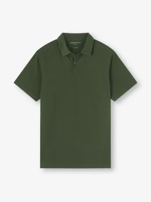 Derek Rose T-Shirt & Tops|View All>Polo Shirt Green