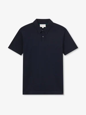 Derek Rose Resort Wear|View All>Polo Shirt Navy Blue