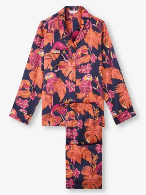 Derek Rose Lightweight Pyjamas|View All>Pyjamas Navy Blue