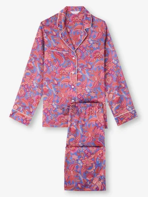 Derek Rose Long Pyjamas|View All>Pyjamas Amethyst