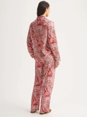 Derek Rose Lightweight Pyjamas|View All>Pyjamas Rustic Red