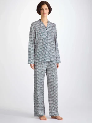 Derek Rose Lightweight Pyjamas|View All>Pyjamas Jungle Green