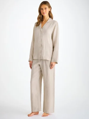Derek Rose Lightweight Pyjamas|View All>Pyjamas Sand