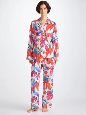 Derek Rose Lightweight Pyjamas|View All>Pyjamas White