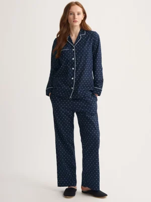 Derek Rose Lightweight Pyjamas|View All>Pyjamas Navy Blue