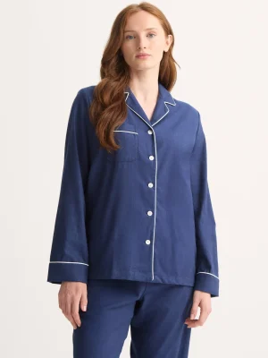 Derek Rose Warm Pyjamas|View All>Pyjamas Navy Blue