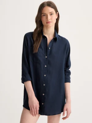 Derek Rose T-Shirts & Tops|View All>Shirt Navy Blue