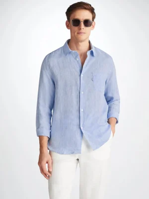 Derek Rose Resort Wear|View All>Shirt Light Blue