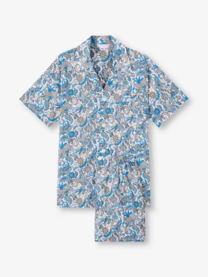 Derek Rose Lightweight Pyjamas|View All>Short Pyjamas White