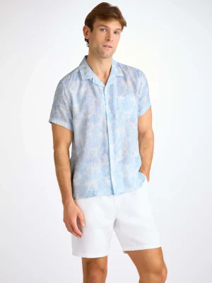 Derek Rose Resort Wear|View All>Short Sleeve Shirt White