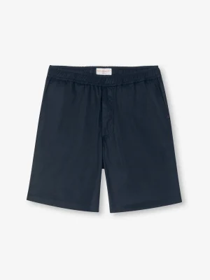 Derek Rose Resort Wear|View All>Shorts Navy Blue